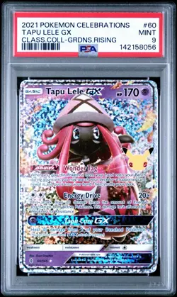 Tapu Lele GX Pokemon Celebrations #60 2021 FA Classic Guardians Rising - PSA 9 - Image 1