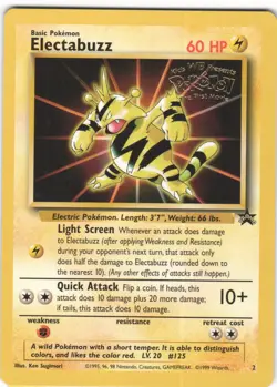 Electabuzz 2 Promo Wizards Black Star Promos Pokemon LP - Image 1
