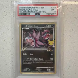 Pokemon Hydreigon C SWSH138 138 Celebrations Black Star Promo PSA 9 Mint 2021 - Image 1