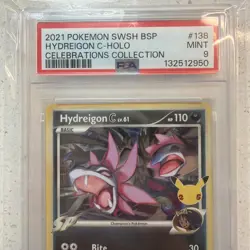 Pokemon Hydreigon C SWSH138 138 Celebrations Black Star Promo PSA 9 Mint 2021 - Image 3