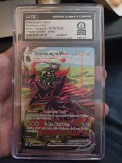 TCG Pokemon Corviknight VMAX TG19/TG30 CGC Record Holder Guiness World Record - Image 1