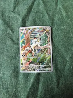 Pokemon TCG Phantasmal Flames Meowth Illustration Rare 106/094 - Image 1