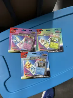 🔥Lot of 3 Pokemon TCG Prismatic Evolutions Tech Sticker Collection New Sealed🔥 - Image 1