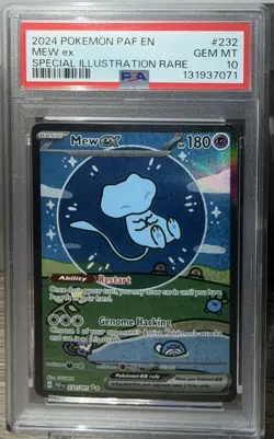 2024 Pokemon PAF En-Paldean Fates Mew EX Special Illustration - PSA 10 - Image 1