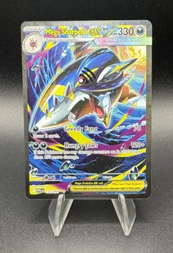 Pokemon MEGA SHARPEDO EX 127/094 Me02: Phantasmal Flames Holo - Image 1