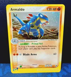 Pokemon TCG Armaldo 1/100 EX Sandstorm Holo Rare #1 LP - Image 1