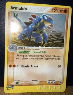 Pokemon TCG Armaldo 1/100 EX Sandstorm Holo Rare #1 LP - Image 3