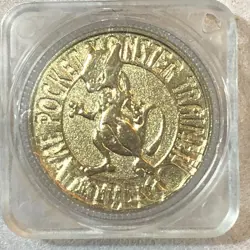 Pokemon Bandai Metal Battle Gold Coin Medal - Nintendo - Mewtwo Unused #3175 - Image 2