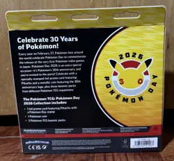 Pokemon TCG: Pokemon Day 2026 Collection Box - 30th Anniversary -Factory Sealed - Image 2