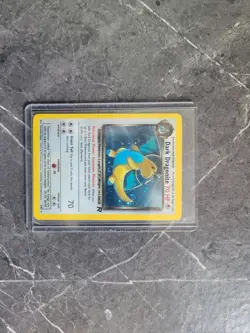 Nintendo Pokemon TCG Dark Dragonite Team Rocket Holo Rare 70 HP 5/82 2000 - Image 3