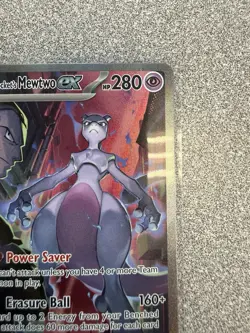 Pokemon Team Rocket's Mewtwo ex 231/182 -Destined Rivals- Full Art Holo SIR EX - Image 4
