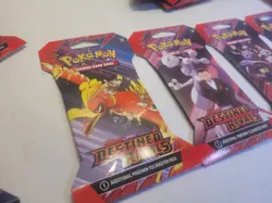 4 Packs ~ Pokemon TCG Scarlet & Violet Destined Rivals Sleeved Booster Art Set - Image 2