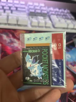 Nidoran #29 Pokemon Vintage Japanese Tomy Battle Game Note NEW and SEALED - Image 3
