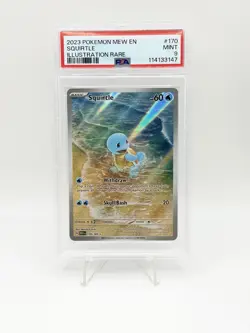 Squirtle Illustration Rare #170 - PSA MINT 9 - Scarlet & Violet 151 - Pokemon - Image 1