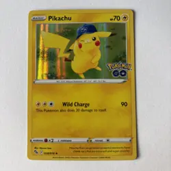 Pikachu 028/078 Pokemon Go NM Holo Rare Pokemon TCG - Image 1