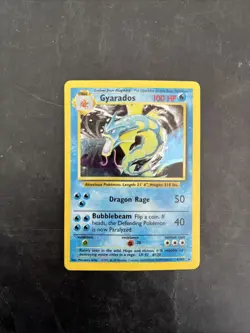 1999 Pokemon Base Set Gyarados 6/102 Holo Rare - OG Vintage - LP/MP - Image 2