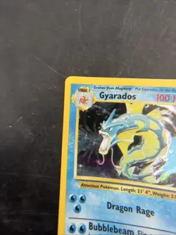 1999 Pokemon Base Set Gyarados 6/102 Holo Rare - OG Vintage - LP/MP - Image 4