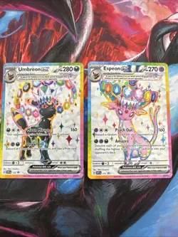 Umbreon 176 & Espeon 175 - Pokemon Prismatic Promo Lot Nm/m Full Art - Image 1