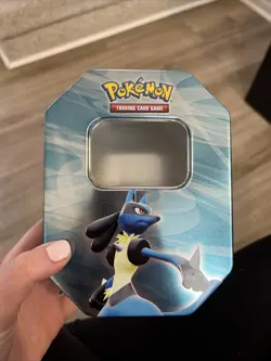 EMPTY Lucario Diamond & Pearl Tin 2009 Pokemon TCG - Image 1