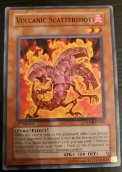 Volcanic Scattershot 1st Edition FOTB-EN010 Yugioh Common Scatter Shot First MP - Image 1