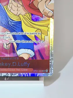 Monkey.D.Luffy OP01-024 - One Piece TCG - SR Near-Mint Super Rare English - Image 4