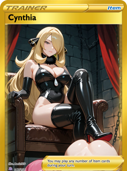 Cynthia Inspired – RoninTCG - S1 – Custom Waifu Card Goddess - Image 1