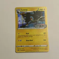 Luxray SWSH023 Rebel Clash Holo Black Star Promo Pokemon TCG Card - Image 1