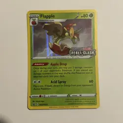 Flapple SWSH022 Rebel Clash Holo Black Star Promo Pokemon TCG Card - Image 1