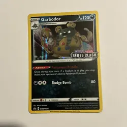 Garbodor SWSH025 Rebel Clash Holo Black Star Promo Pokemon TCG Card - Image 1