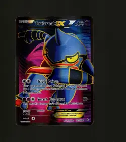 Pokemon TCG Toxicroak-EX Flashfire 102/106 Holo Full Art Ultra Rare HP Card - Image 1