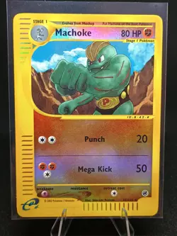 Machoke 85/165 Expedition 2002 Pokemon Card Uncommon Reverse Holo - Image 1