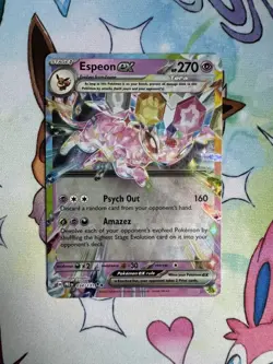 Pokemon TCG Espeon EX Prismatic Evolutions Card 034/131 NM/M Condition - Image 1
