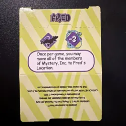 2000 SCOOBY EXPANDABLE CARD GAME SUPER RARE FRED POP-UP CARD - Image 1