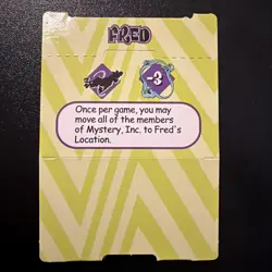 2000 SCOOBY EXPANDABLE CARD GAME SUPER RARE FRED POP-UP CARD - Image 2