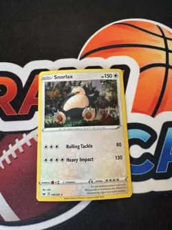 Snorlax 140/202 Sword & Shield Cosmos Holo Rare Pokemon Card TCG - Image 1