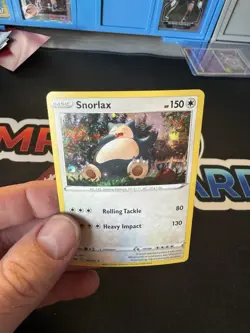 Snorlax 140/202 Sword & Shield Cosmos Holo Rare Pokemon Card TCG - Image 2