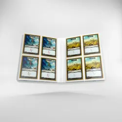 GAMEGENIC CASUAL ALBUM 8-POCKET BINDER PORTFOLIO WHITE HOLDS 160 CARDS NEW - Image 2