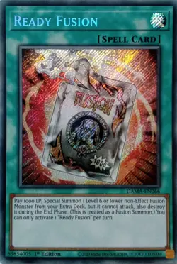 DAMA-EN066 READY FUSION SECRET RARE 1ST EDITION YuGiOh CARD - Image 1