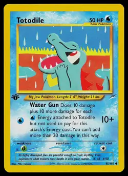 Pokemon Card - Totodile Neo Destiny 85/105 Common 1st Edition - Image 1