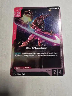 GUNDAM CARD GAME GD03-039 RED GUNDAM (R) FOIL CARD - STEEL REQUIEM - Image 1