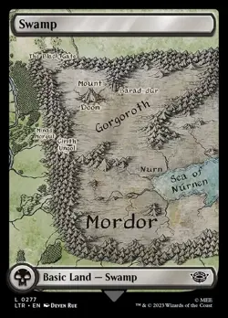 Swamp 0277 Full Art Land Lord of the Rings MTG - Image 1