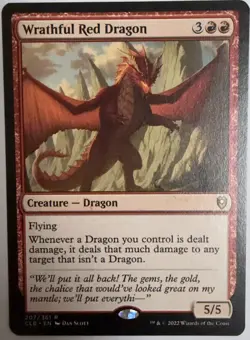 1x WRATHFUL RED DRAGON - Baldur's Gate - MTG - Magic the Gathering - Image 1