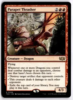 Parapet Thrasher NM TDC Commander: Tarkir: Dragonstorm MTG - Image 1