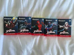 SDCC 2025 Magic The Gathering x Spider-Man Complete Welcome Deck Set (5) - Image 1