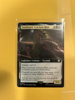 1x Treebeard, Gracious Host MTG LotR: Commander Extended Rare Nonfoil NM - Image 1