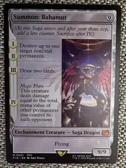 Magic the Gathering MTG Final Fantasy Summon Bahamut 1 Regular - Image 1