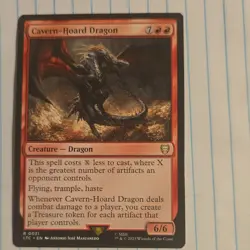 Cavern-Hoard Dragon LTR Extended Art Regular Rare Creature Red Wizards English - Image 1