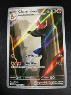 Pokemon Charmeleon 169/165 Scarlet & Violet 151 Rare Holo Card English 2023 - Image 1