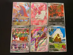 Pokemon TCG Scarlet & Violet Era Illustration Rare Holo Mixed Card Lot - Image 1