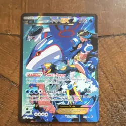 Pokemon Team Aqua's Kyogre EX Full Art Ultra Rare Holo Double Crisis 6/34 HP190 - Image 1